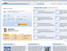 Tablet Screenshot of londonhotelweb.com